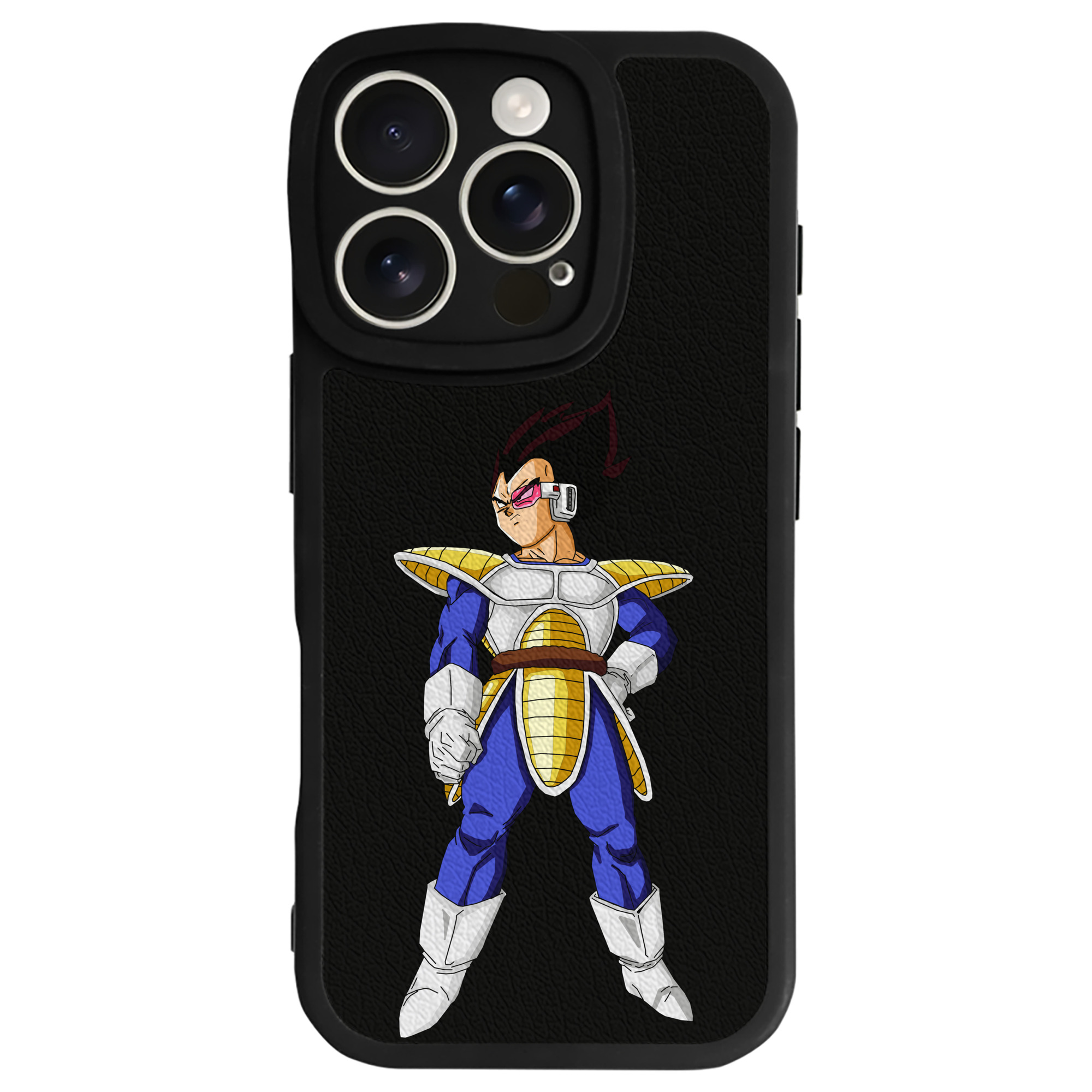 （画像用） ドラゴンボール ベジータ四世（Bejīta Yonsei）DRAGON BALL Vegeta IV 【iPhone 16シリーズ対応】シリコンスマホケース（レザー調） 材質：シリコン